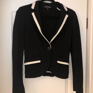 Express White Trimmed Black Blazer, size 6